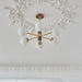 Ribbed Babble Glass Chandelier-DWHOME