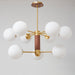 Ribbed Babble Glass Chandelier-DWHOME