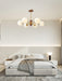 Ribbed Babble Glass Chandelier-DWHOME