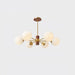 Ribbed Babble Glass Chandelier-DWHOME