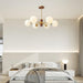 Ribbed Babble Glass Chandelier-DWHOME