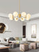 Ribbed Glass Ball Chandelier - DWHOME