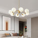 Ribbed Glass Ball Chandelier - DWHOME