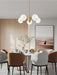 Ribbed Glass Ball Chandelier - DWHOME