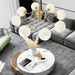 Ribbed Glass Ball Chandelier - DWHOME