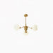 Ribbed Glass Ball Chandelier - DWHOME