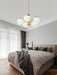 Ribbed Glass Gold Chandelier - DWHOME