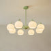 Ribbed Glass Matcha Chandelier - DWHOME