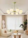 Ribbed Glass Matcha Chandelier - DWHOME