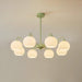 Ribbed Glass Matcha Chandelier - DWHOME