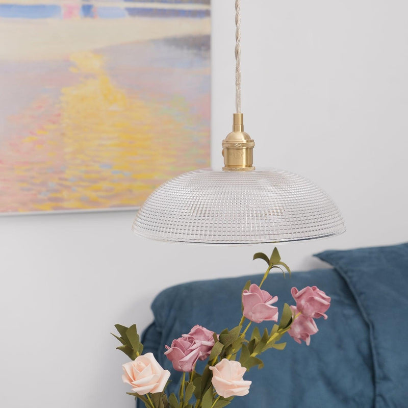 Ribbed Spiral Pendant Swag Light-DWHOME