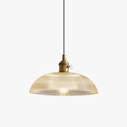 Ribbed Spiral Pendant Swag Light-DWHOME