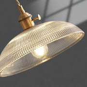 Ribbed Spiral Pendant Swag Light-DWHOME