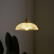 Ribbed Spiral Pendant Swag Light-DWHOME