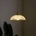 Ribbed Spiral Pendant Light.