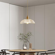 Ribbed Spiral Pendant Swag Light-DWHOME