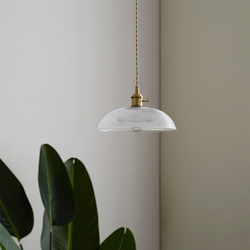 Ribbed Spiral Pendant Swag Light-DWHOME