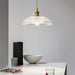 Ribbed Spiral Pendant Light-DWHOME