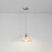 Ribbed Spiral Pendant Light-DWHOME