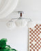 Ribbed Walnut Ceiling Lamp - DWHOME