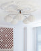 Ribbed Walnut Ceiling Lamp - DWHOME