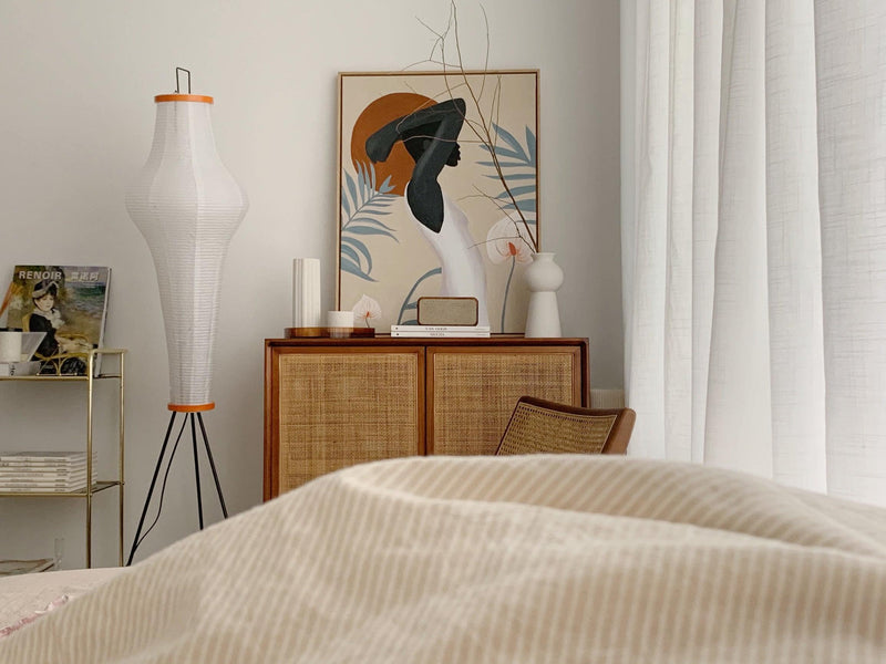 Rice Paper Floor Lamp-DWHOME