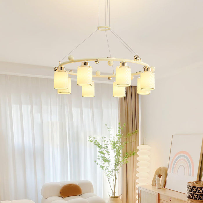 Ring Glass Cup Chandelier-DWHOME