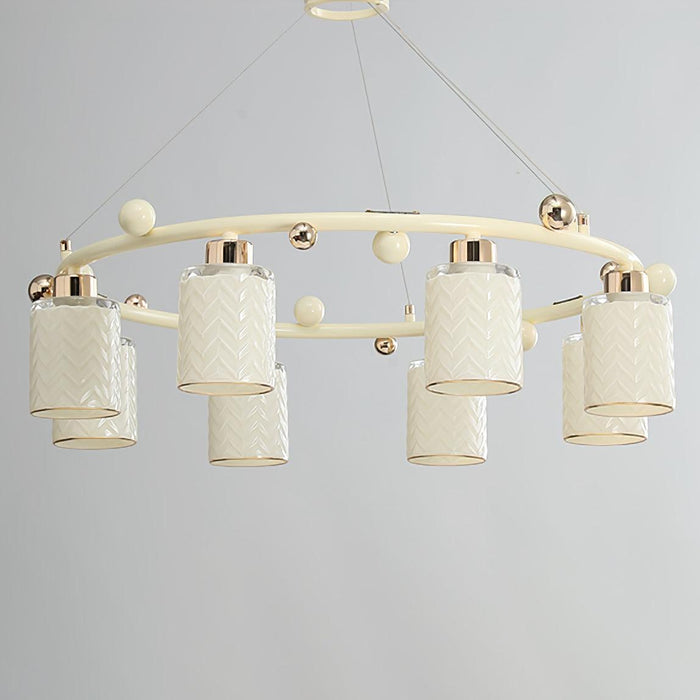 Ring Glass Cup Chandelier-DWHOME