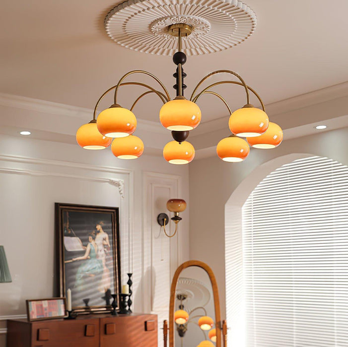 Ripe Persimmon Chandelier-DWHOME