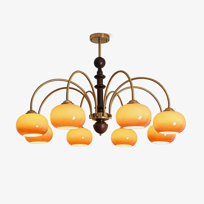 Ripe Persimmon Chandelier-DWHOME