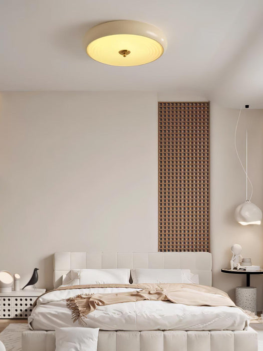 Ripple Cream Ceiling Lamp-DWHOME