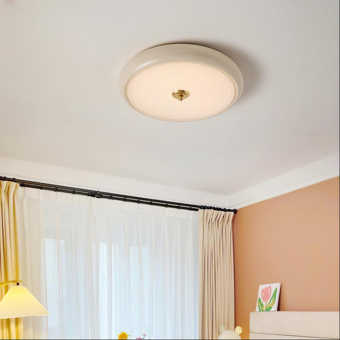Ripple Cream Ceiling Lamp-DWHOME