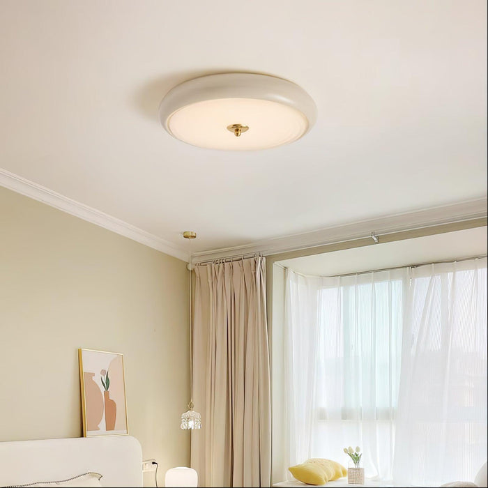 Ripple Cream Ceiling Lamp-DWHOME