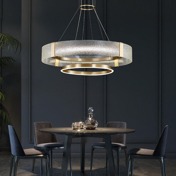 Ripple Glass Chandelier-DWHOME