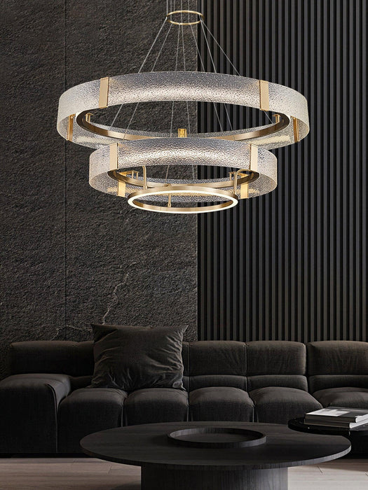 Ripple Glass Chandelier-DWHOME