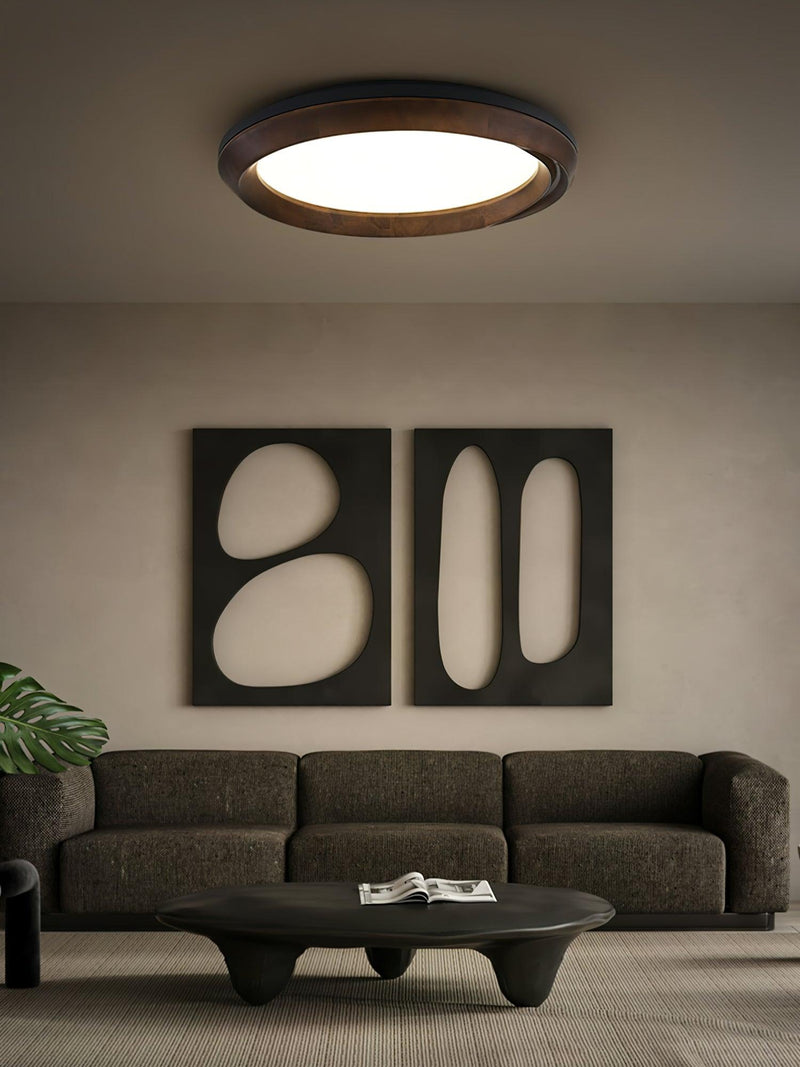 Ripple Wood Ceiling Light-DWHOME