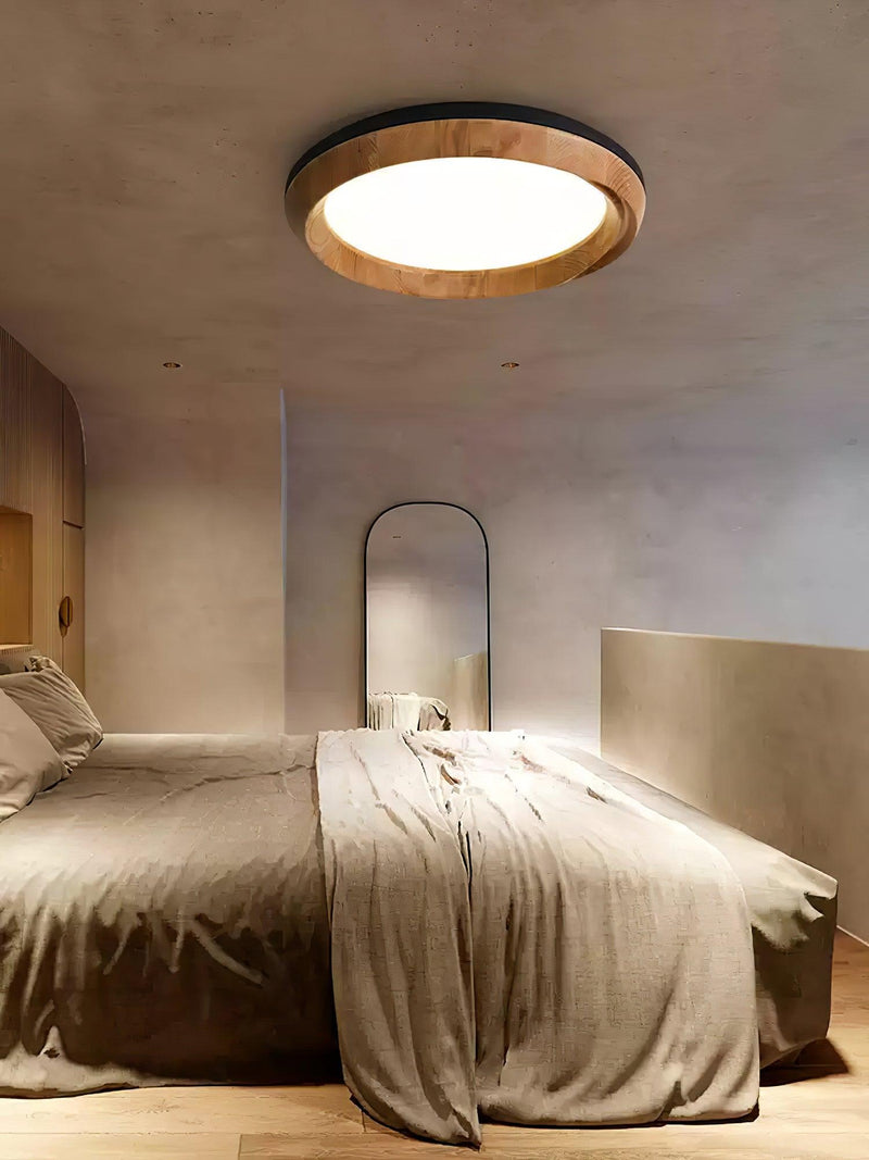 Ripple Wood Ceiling Light-DWHOME