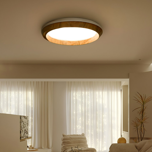 Ripple Wood Ceiling Light.