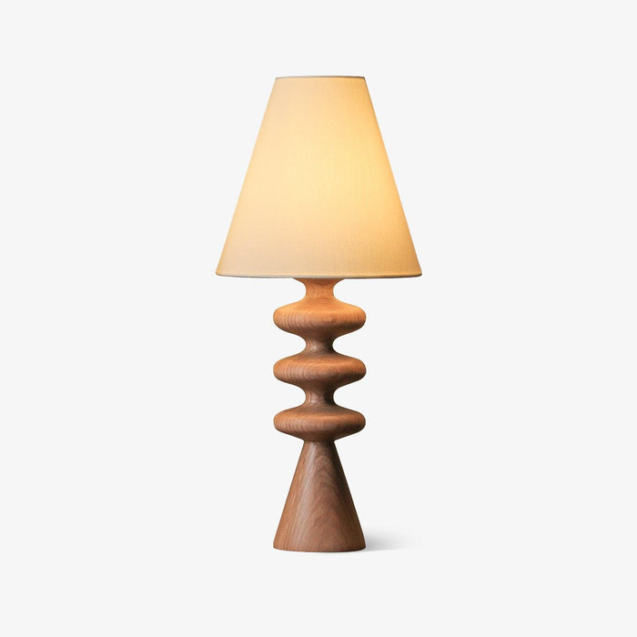 Ripple Wood Table Lamp-DWHOME