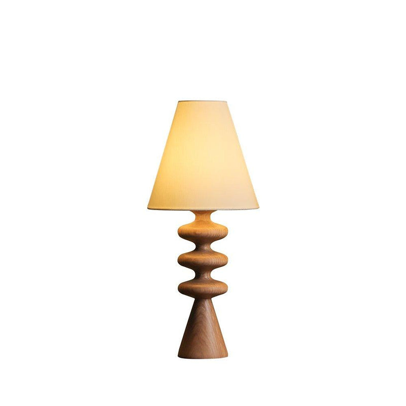 Ripple Wood Table Lamp-DWHOME