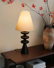 Ripple Wood Table Lamp-DWHOME