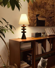 Ripple Wood Table Lamp-DWHOME