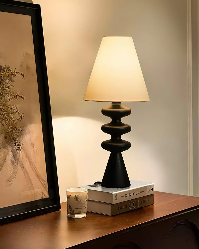 Ripple Wood Table Lamp-DWHOME