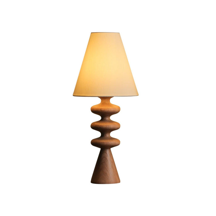Ripple Wood Table Lamp-DWHOME