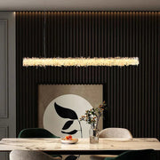 Patton Modern Rock Crystal Linear Chandelier,Island Chandelier-DWHOME