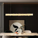 Patton Modern Rock Crystal Linear Chandelier,Island Chandelier-DWHOME
