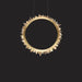 Cervine Modern Rock Crystal Ring Round Chandelier Cluster-DWHOME