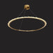 Cervine Modern Rock Crystal Ring Round Chandelier Cluster-DWHOME