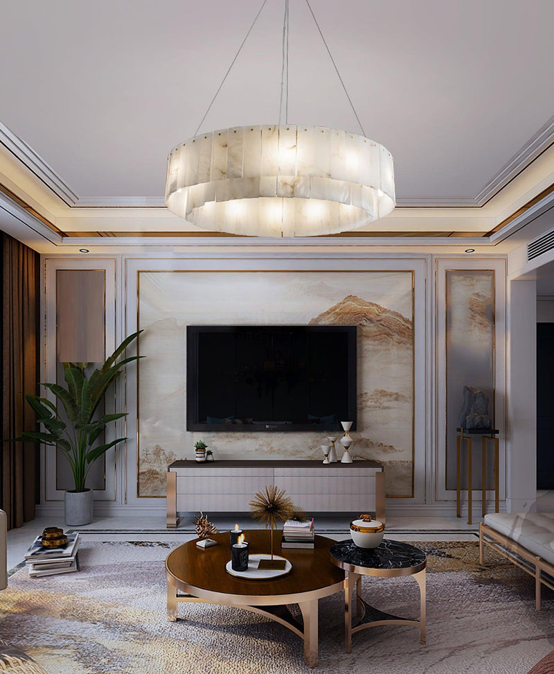 Rock Alabaster Chandelier-DWHOME