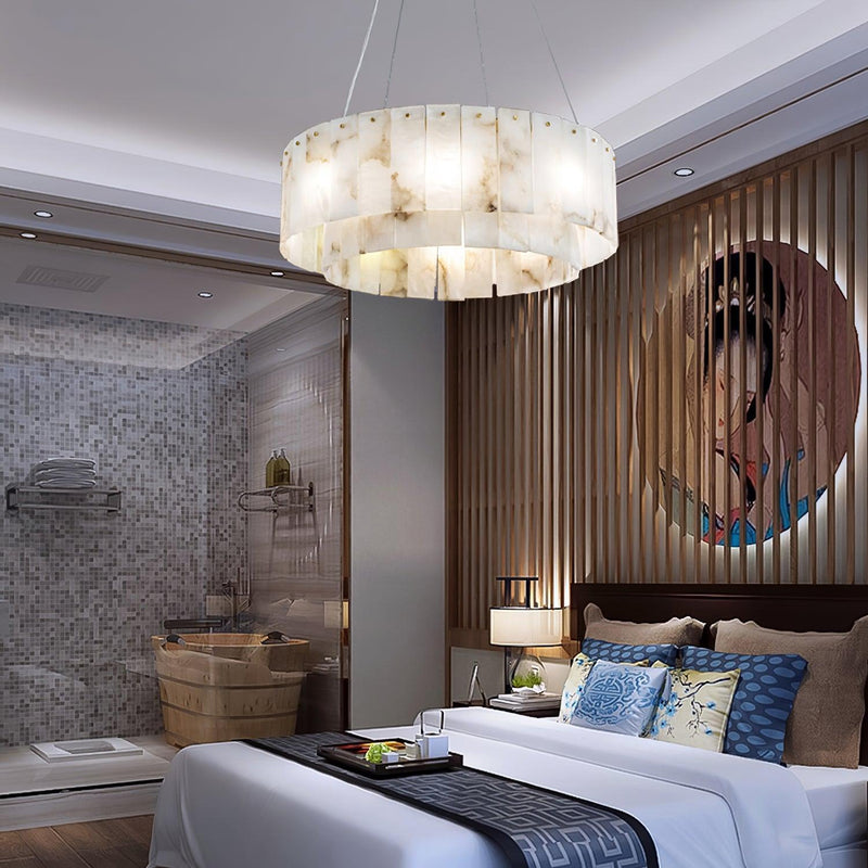 Rock Alabaster Chandelier-DWHOME